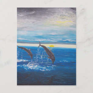 Dolfijnen Briefkaart