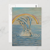 Dolfijnen Briefkaart (Voorkant / Achterkant)
