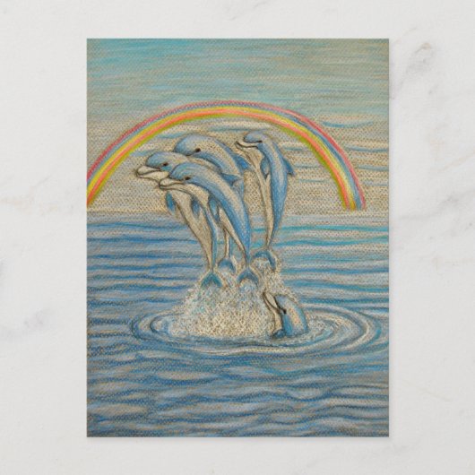 Dolfijnen Briefkaart (Voorkant)
