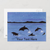 Dolfijnen Briefkaart (Voorkant / Achterkant)