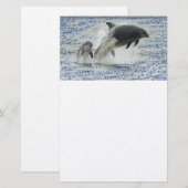 Dolfijnen Briefpapier (Voorkant / Achterkant)