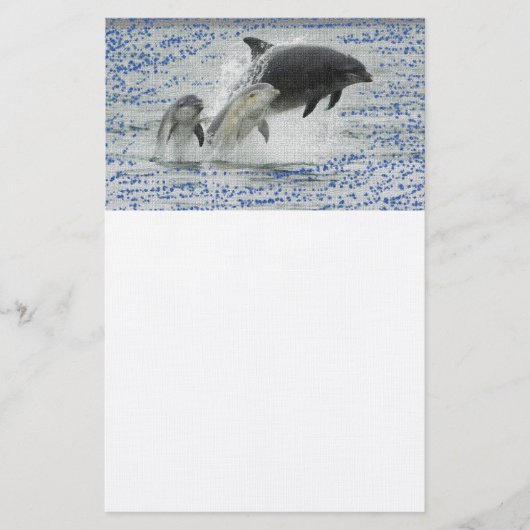 Dolfijnen Briefpapier (Voorkant)
