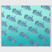 Dolfijnen Cadeaupapier (Vlak)