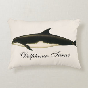 Dolfijnen Delphinus Tursio, Oude Zeedieren Accent Kussen