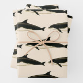  dolfijnen Delphinus Tursio, zeezoogdieren Inpakpapier Vel (In situ)