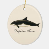 dolfijnen Delphinus Tursio, zeezoogdieren Keramisch Ornament (Links)