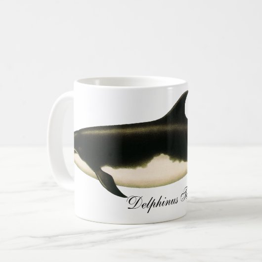 dolfijnen Delphinus Tursio, zeezoogdieren Koffiemok (Voorkant links)