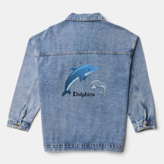 Dolfijnen Design Denim Jas Denim Jacket (Achterkant)