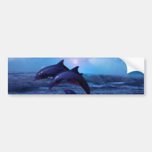 Dolfijnen die in de oceaan spelen bumpersticker