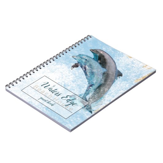 Dolfijnen die in water springen notitieboek (Linkerzijde)