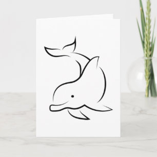 Dolfijnen Dolfijn Zee Dier Oceaan Water Cadeau Ide Kaart