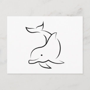 Dolfijnen Dolphin Zee Animal Ocean Water Gift Idee Briefkaart