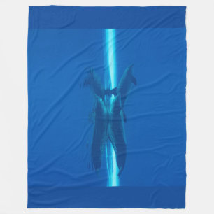 Dolfijnen en reflecties fleece deken