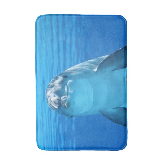 Dolfijnen Gezicht Badkamer Vloerkleed Mat Home Dec (Voorkant Verticaal)
