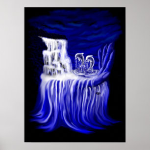 Dolfijnen, hand van Times Poster