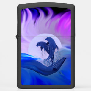 Dolfijnen in de maan