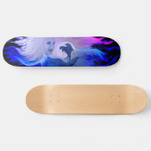 Dolfijnen in de maan skateboard (Horizontaal)