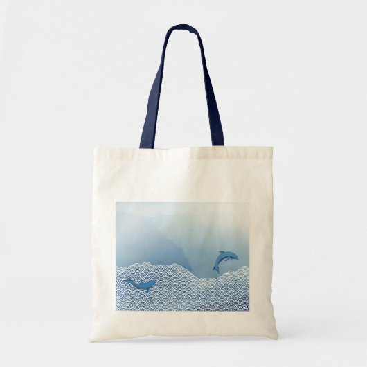 Dolfijnen in de oceaan tote bag (Voorkant)