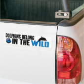Dolfijnen in de Wilde Bumpersticker (Op Truck)