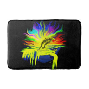 Dolfijnen in de zon met de hand badmat