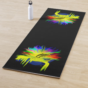 Dolfijnen in de zon met de hand yogamat