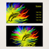 Dolfijnen in de zon visitekaartje (Voorkant /achterkant)