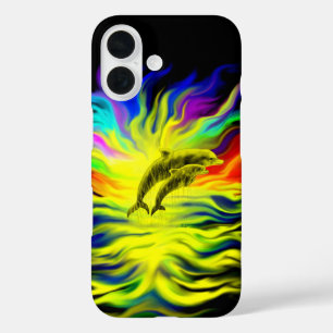 Dolfijnen in de Zonneschijn iPhone 16 Hoesje