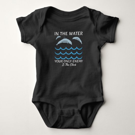 Dolfijnen in het water romper (Voorkant)