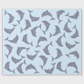 Dolfijnen in het Zee Patroon Cadeaupapier (Vlak)