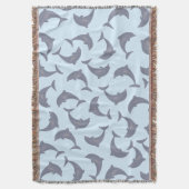 Dolfijnen in het Zee Patroon Deken (Voorkant Verticaal)