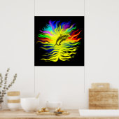 Dolfijnen in het zonlicht poster (Keuken)