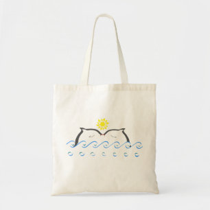 Dolfijnen in liefde tote bag