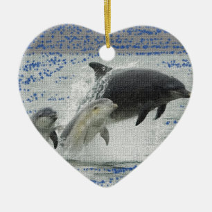 Dolfijnen Keramisch Ornament