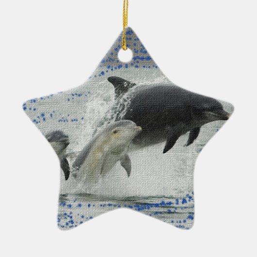 Dolfijnen Keramisch Ornament (Voorkant)