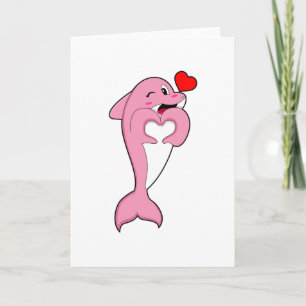Dolfijnen Liefdeshart Kaart