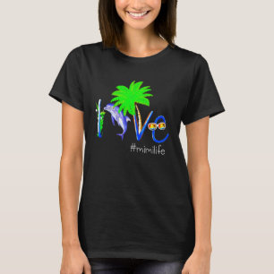 Dolfijnen Millife Kokosnoot Dolfijn En Strand Camp T-shirt
