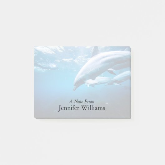 Dolfijnen Onderwater Post-it® Notes (Voorkant)