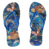 Dolfijnen Onderwater Teenslippers (Voetbed)
