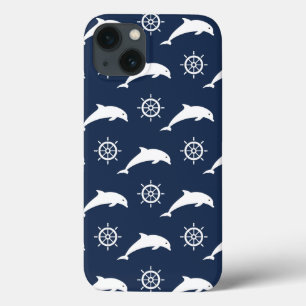 Dolfijnen op het paradepatroon iPhone 13 hoesje