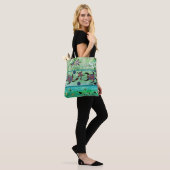 Dolfijnen & Schildpadden Aboriginal Canvas tas (Op model)