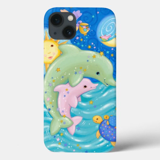 Dolfijnen spelen Case-Mate iPhone case (Achterkant)