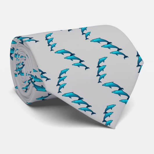 Dolfijnen Stropdas (Opgerold)