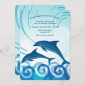 Dolfijnen van een schrikkeljaar kaart (Voorkant / Achterkant)