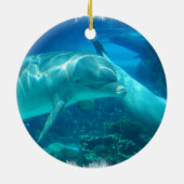 Dolfijnen voor het spelen keramisch ornament (Achterkant)