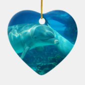 Dolfijnen voor het spelen keramisch ornament (Achterkant)