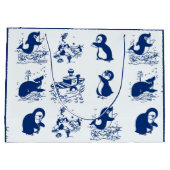 Dolfijnen, walvissen en pinguïns groot cadeauzakje (Achterkant)