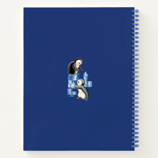 Dolfijnen, walvissen en pinguïns notitieboek (Achterkant)