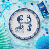 Dolfijnen, walvissen en pinguïns papieren bordje (Feest)