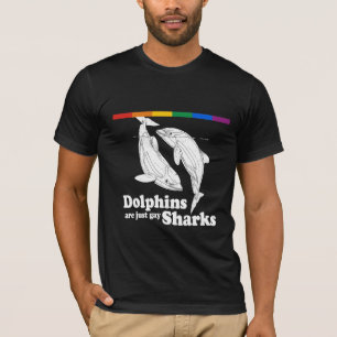 Dolfijnen zijn gewoon homoseksuele haaien t-shirt