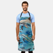 Dolfijnen zwemmen in het zee schort (Gedragen)